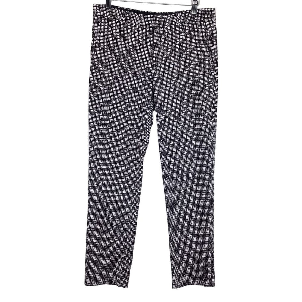 Banana Republic Pants‎ Size 4 Ryan Fit Black & White Patterned Trousers